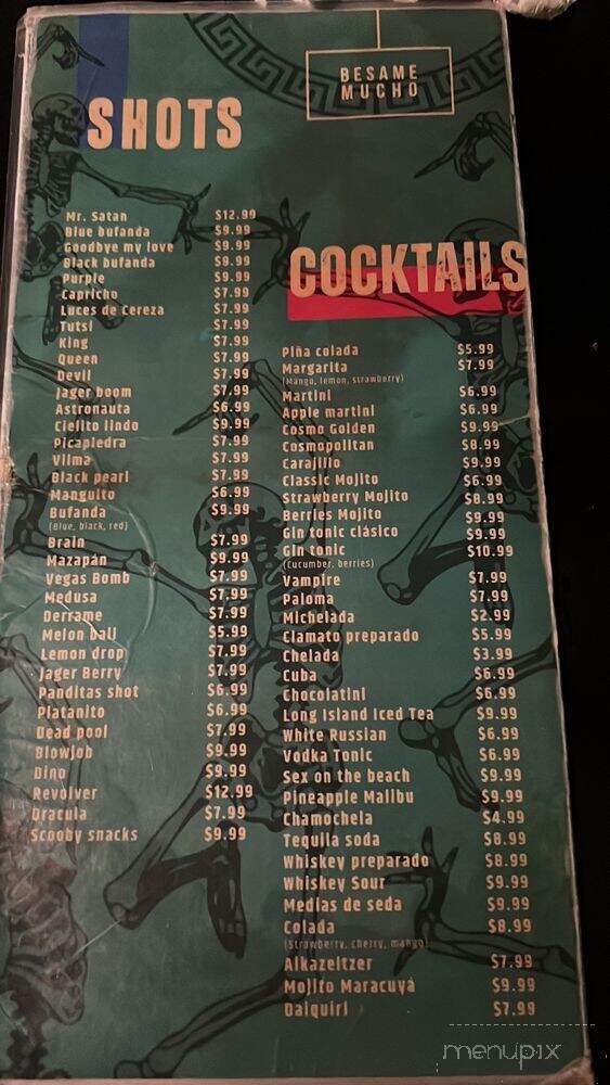 Capricho Cantina Y Parrilla Mexicana - Brownsville, TX menu_pic