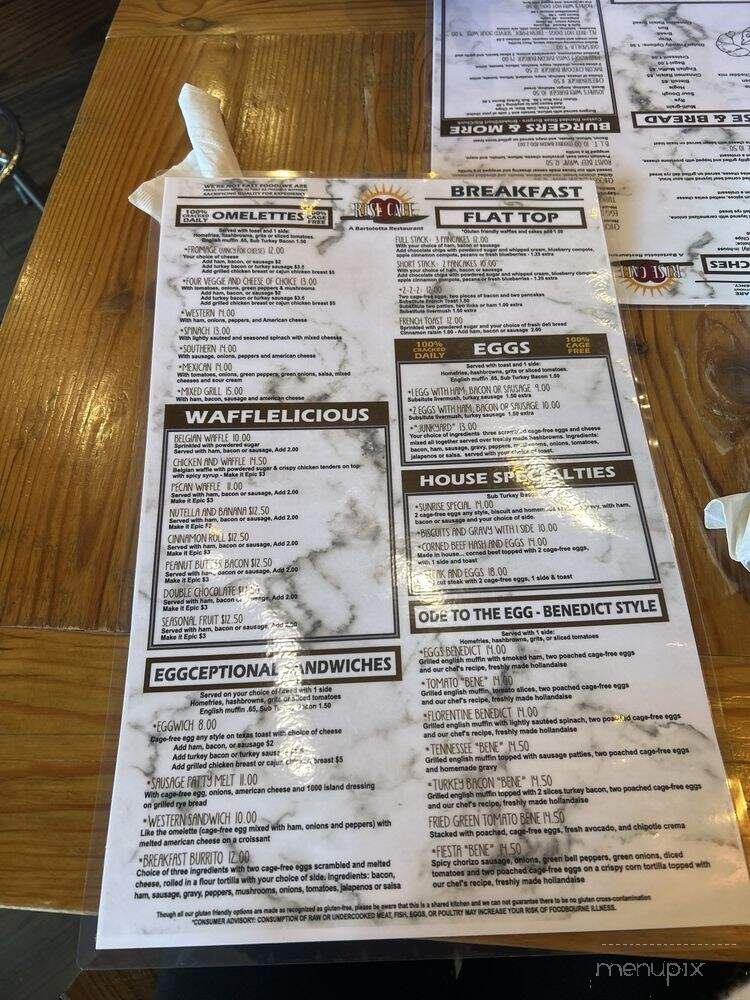 Rise Cafe - Huntersville, NC menu_pic