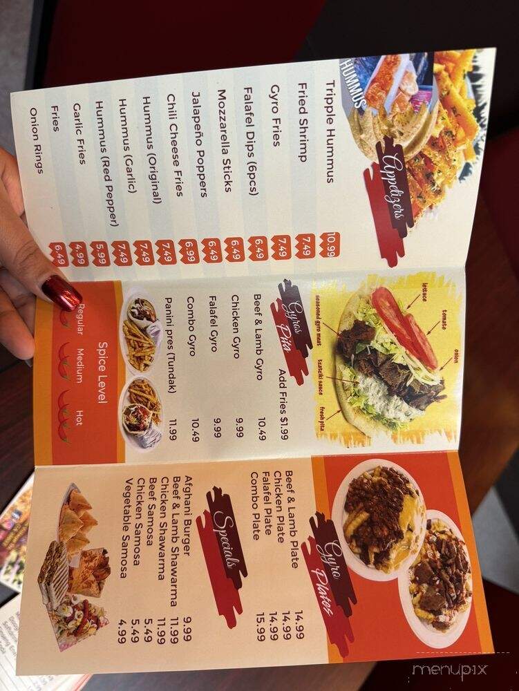 Cali Kabob & Gyro House - Sacramento, CA menu_pic