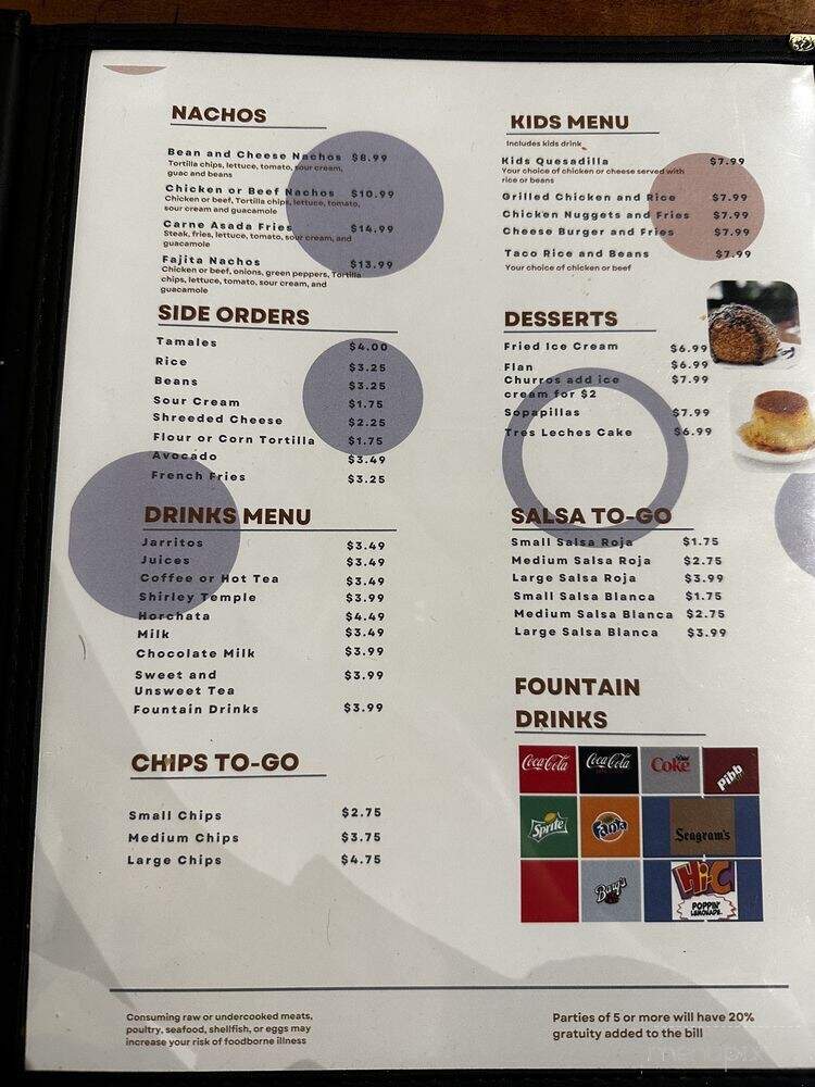 El Mexsal - Virginia Beach, VA menu_pic