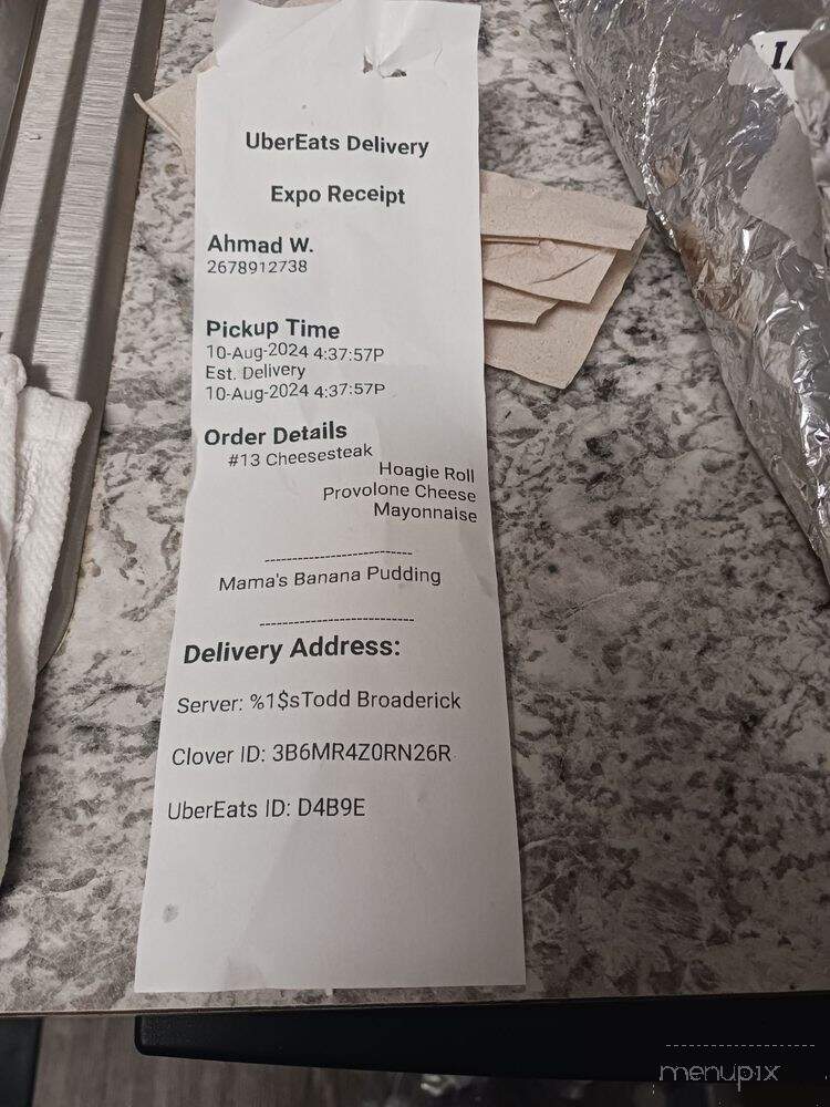Knuckies Hoagies - Atlanta, GA menu_pic