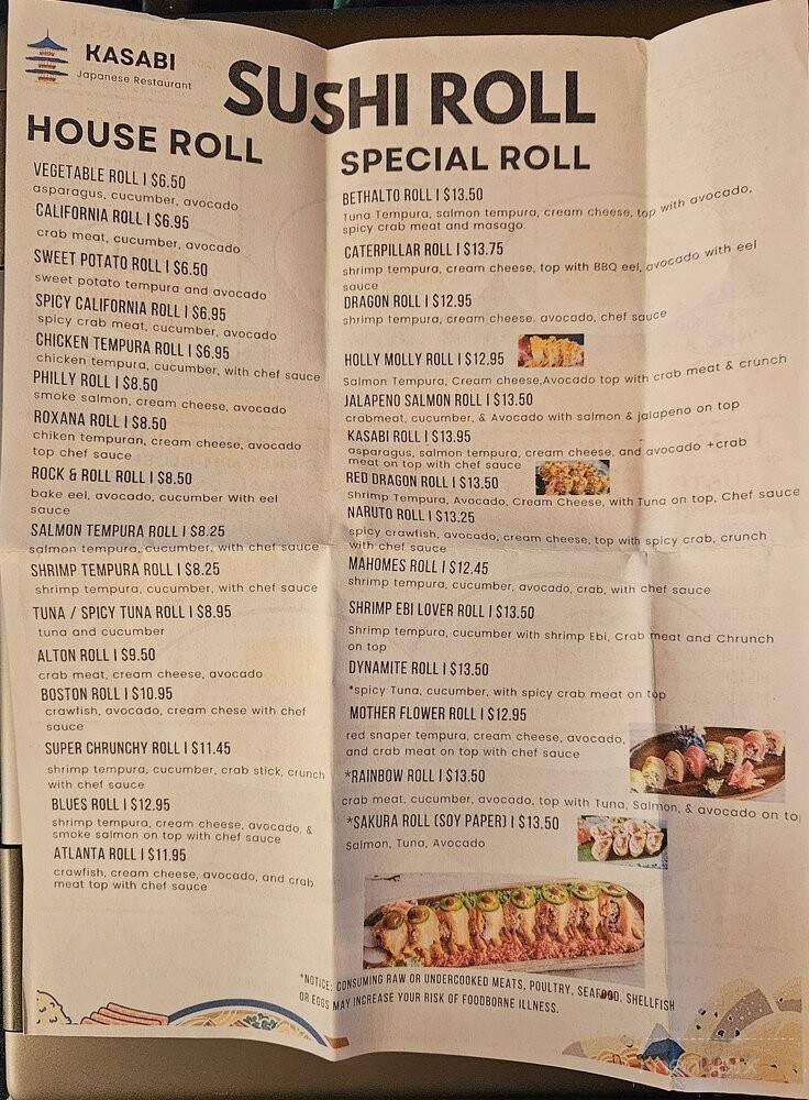 Kasabi Hibachi Express - Wood River, IL menu_pic