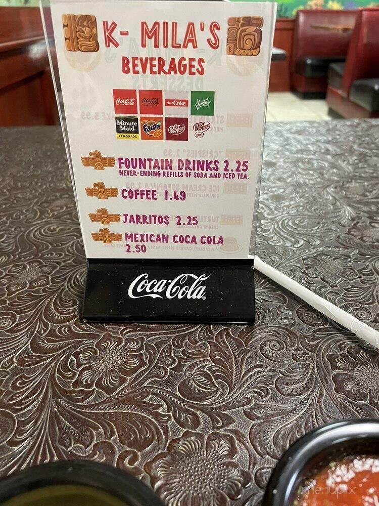 K-Mila's - Holdenville, OK menu_pic