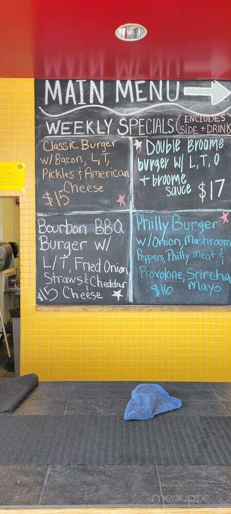 Broome Street Burgers - Monroe, NC menu_pic