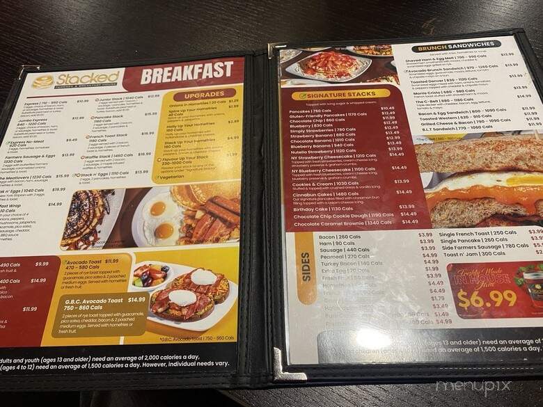 Stacked Pancake & Breakfast House - Ajax, ON menu_pic