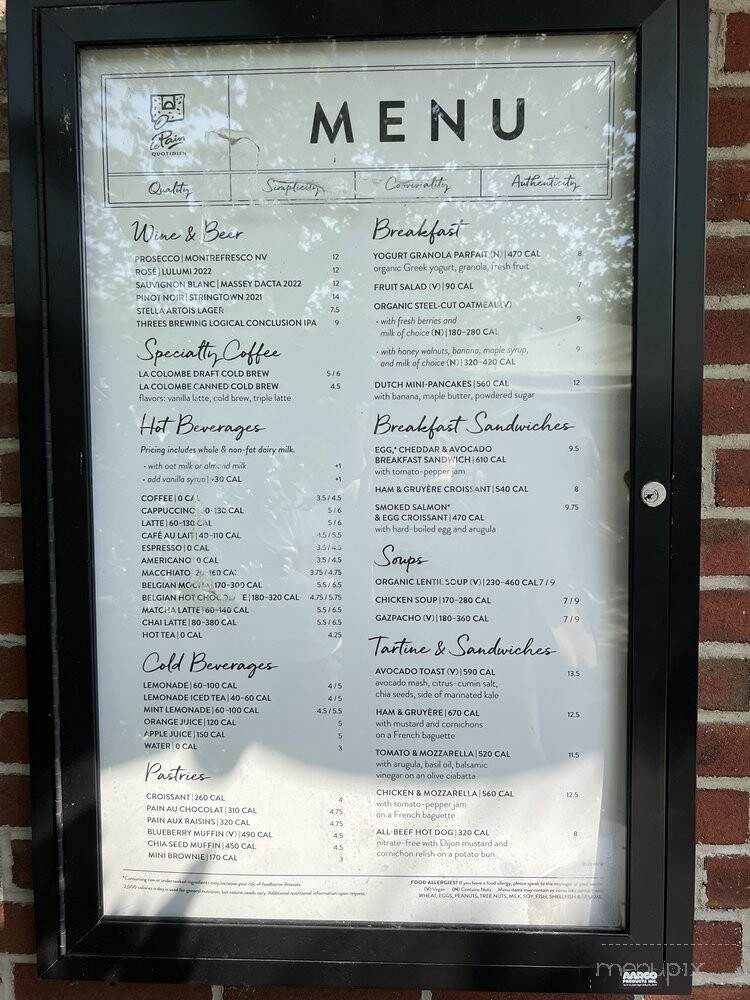 Le Pain Quotidien - New York, NY menu_pic