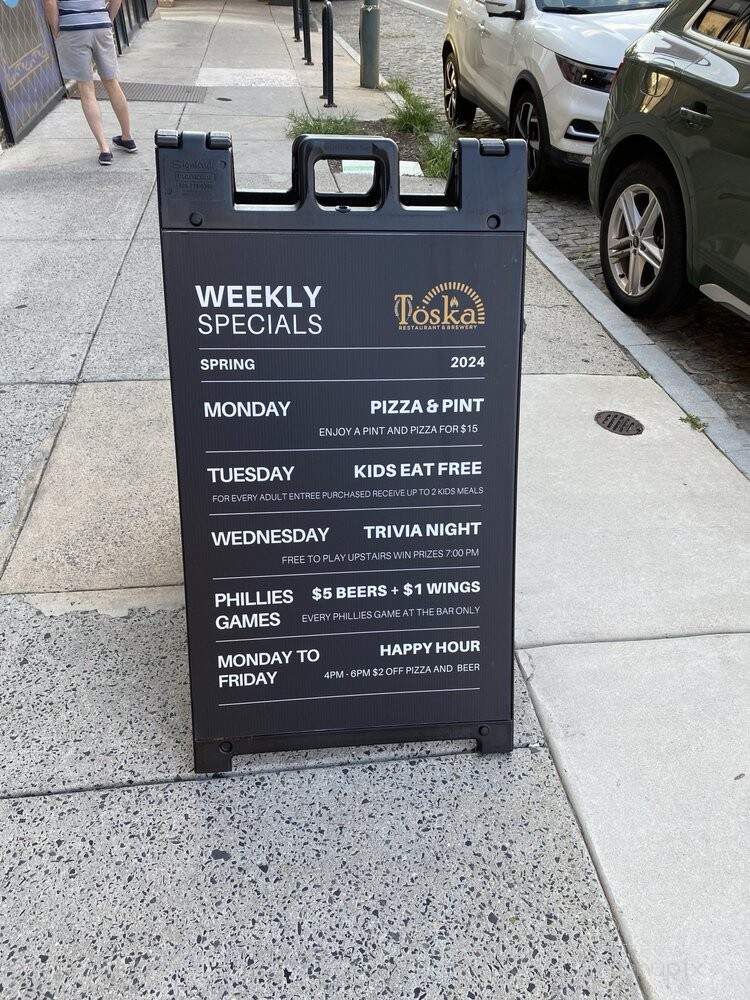 Toska Restaurant & Brewery - Philadelphia, PA menu_pic