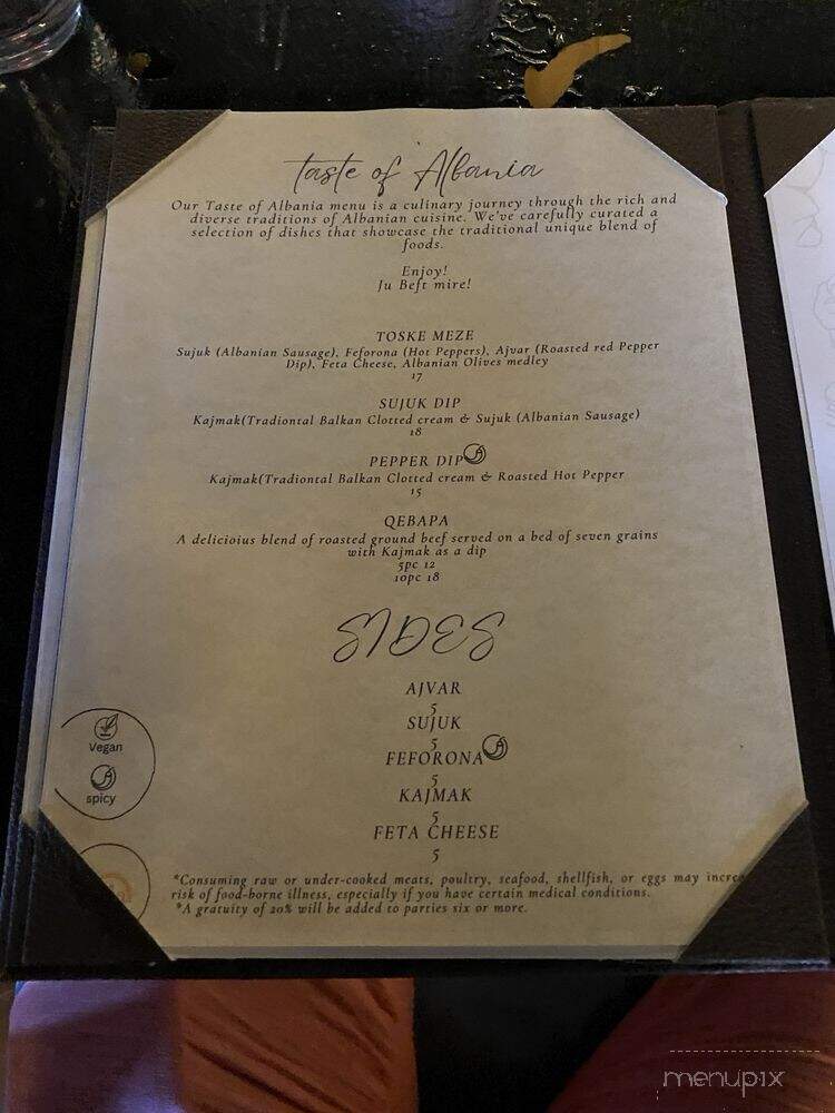 Toska Restaurant & Brewery - Philadelphia, PA menu_pic
