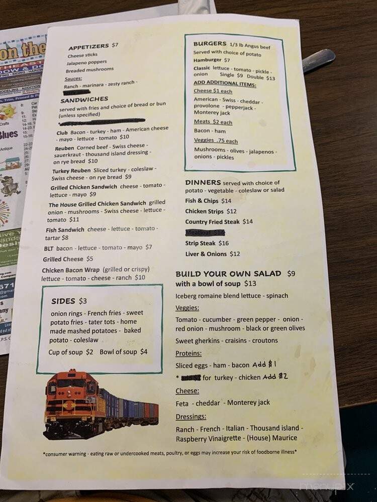 Teresa's Diner - Harrisville, MI menu_pic