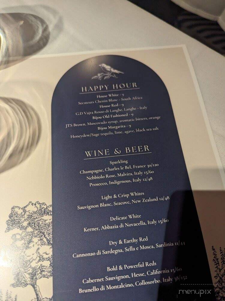 Bijou - Kansas City, MO menu_pic
