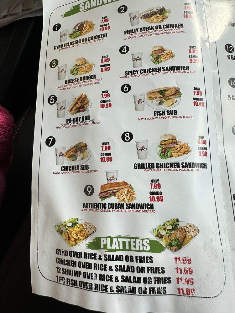 Authentic Gyros & Grill - Kissimmee, FL menu_pic
