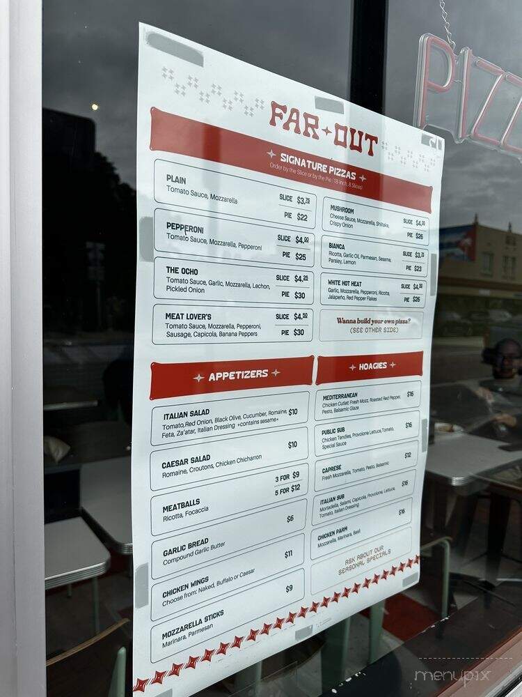 Far Out Pizza - Miami, FL menu_pic