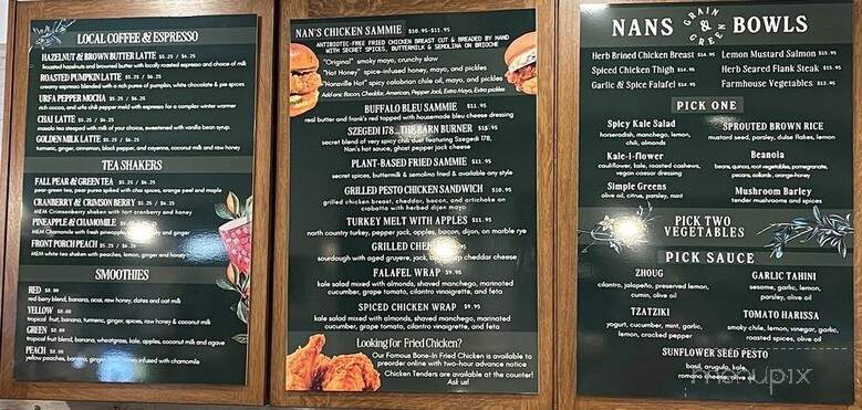 Nan's Kitchen & Market - Stow, MA menu_pic