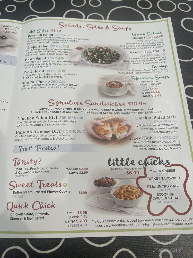 Chicken Salad Chick - Amarillo, TX menu_pic