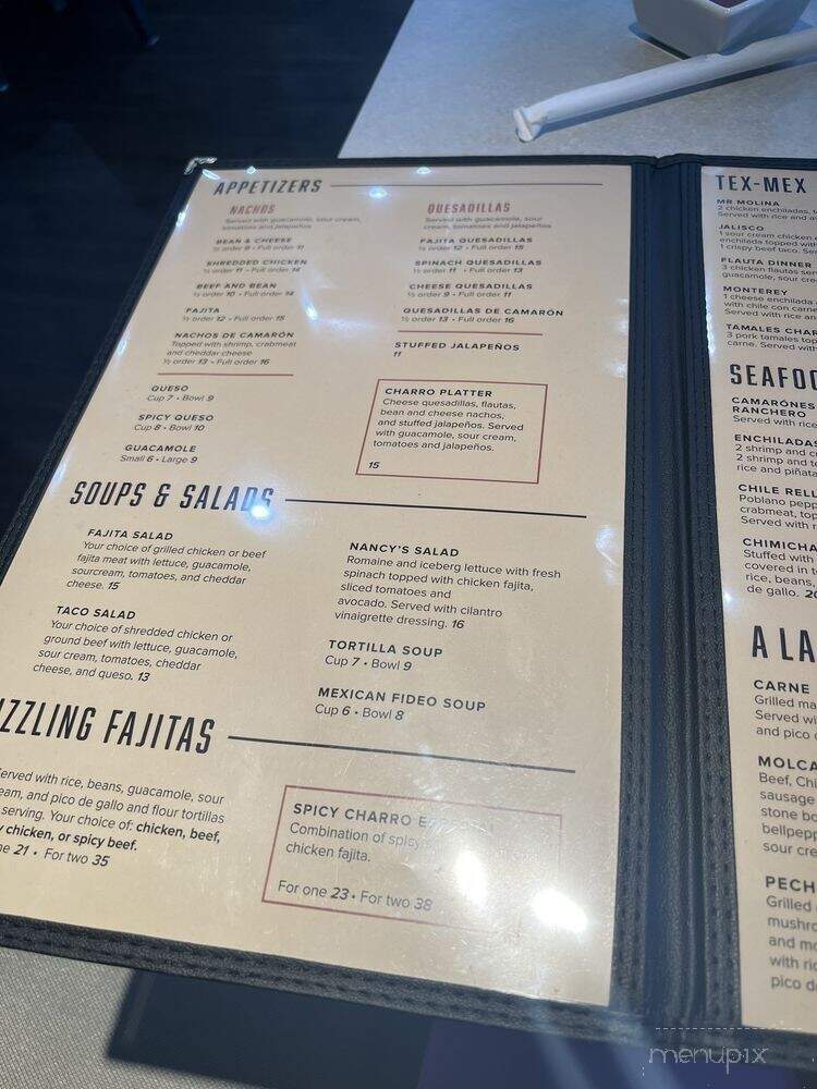 Dos Charros Tex Mex - Sunnyvale, TX menu_pic