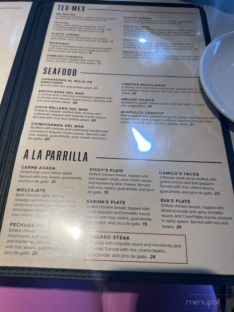 Dos Charros Tex Mex - Sunnyvale, TX menu_pic