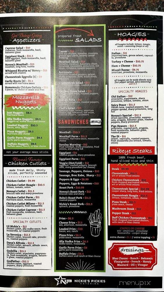 Nonna's Pizza - A Taste of Italy - Deptford, NJ menu_pic