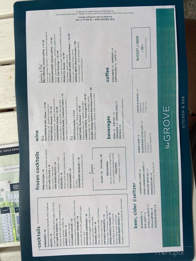 The Grove Kitchen & Bar - Key West, FL menu_pic