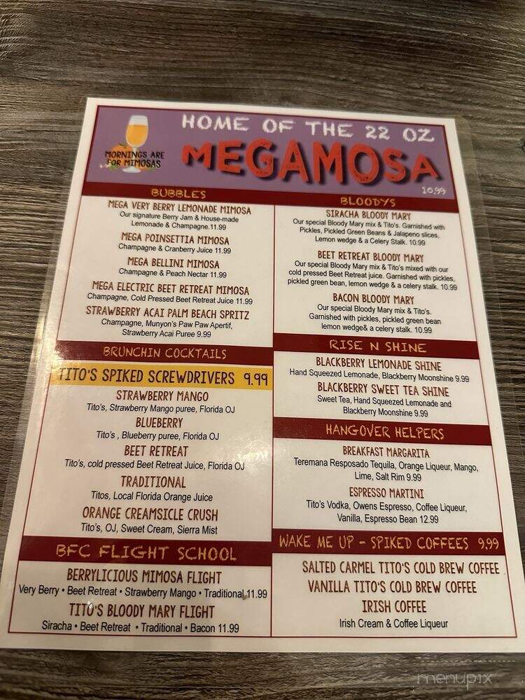 Berry Fresh Cafe - Palm Beach Gardens, FL menu_pic