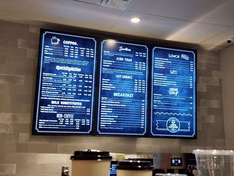 Java Lounge - Mansfield, TX menu_pic