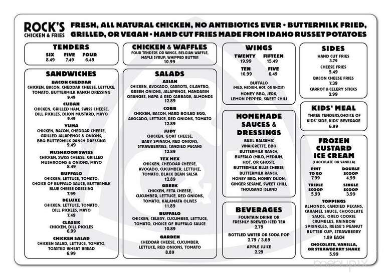 Rock's Chicken & Fries - Atlanta, GA menu_pic