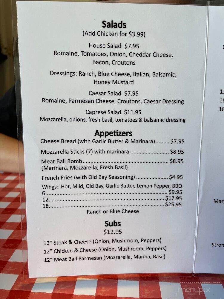 The Original Geno's Pizza - Myrtle Beach, SC menu_pic