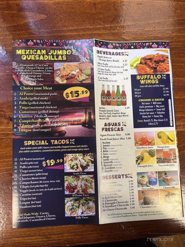 La Catrachita Food Truck - Philadelphia, PA menu_pic