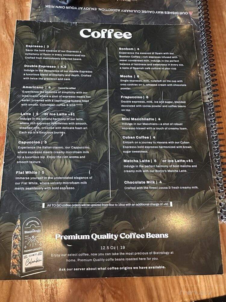 Bistrology - Miramar Beach, FL menu_pic