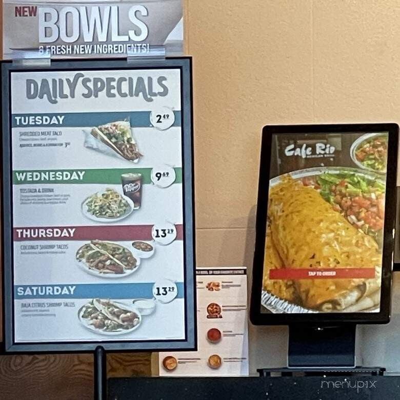 Cafe Rio Mexican Grill - Henderson, NV menu_pic