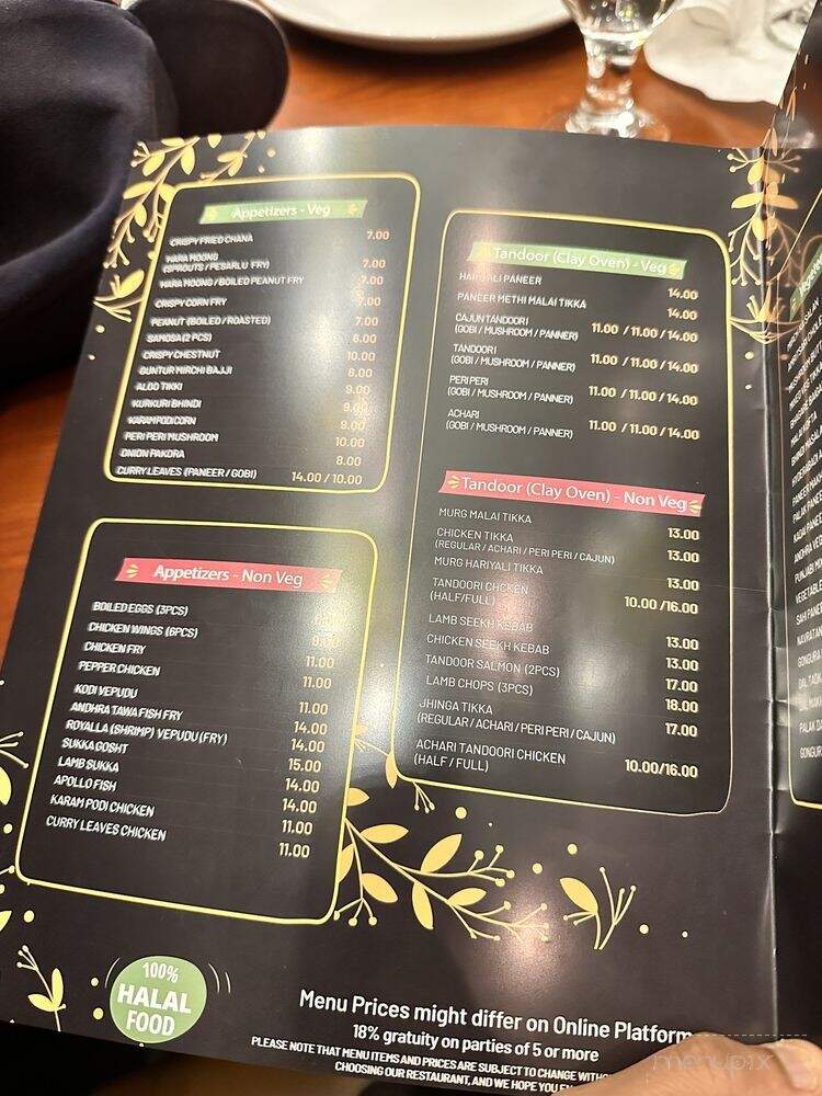 Bombay Lounge - Johns Creek, GA menu_pic