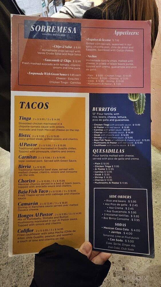 Sobremesa Cocina Mexicana - Long Island City, NY menu_pic