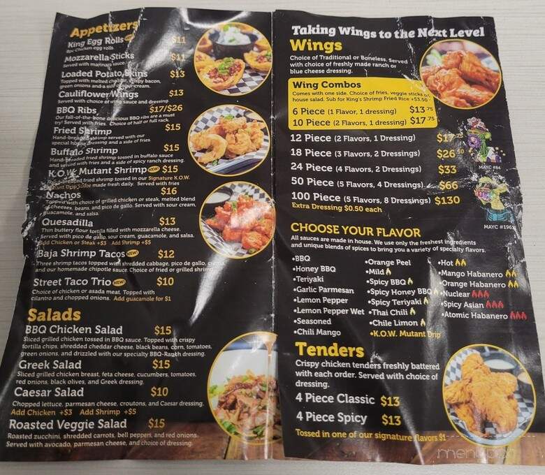 King of Wings - Lawndale, CA menu_pic