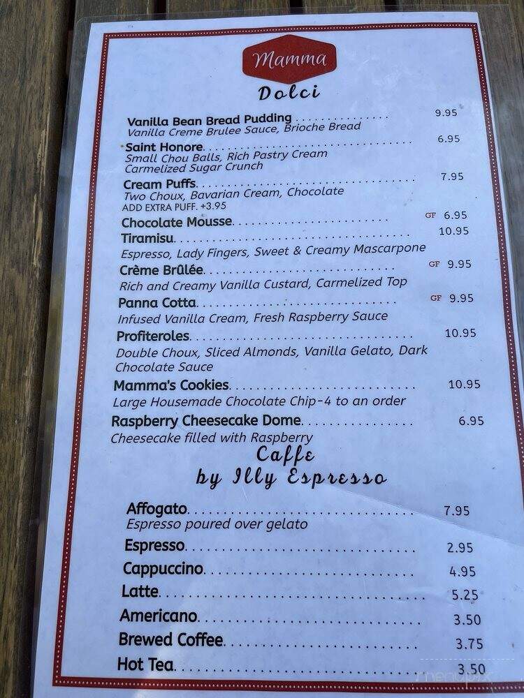 Mamma Eatery - Davis, CA menu_pic
