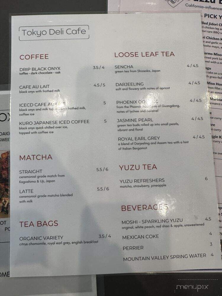 Guzzu Bento-ya - Los Angeles, CA menu_pic