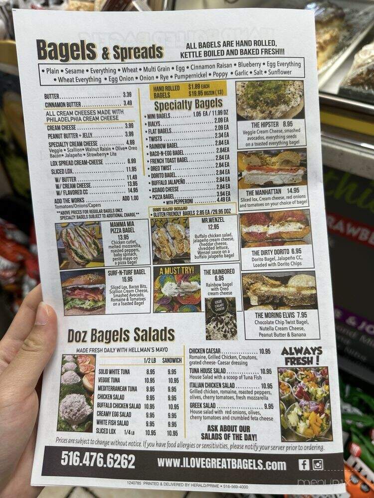 Pantano's Doz Bagels - Garden City Park, NY menu_pic