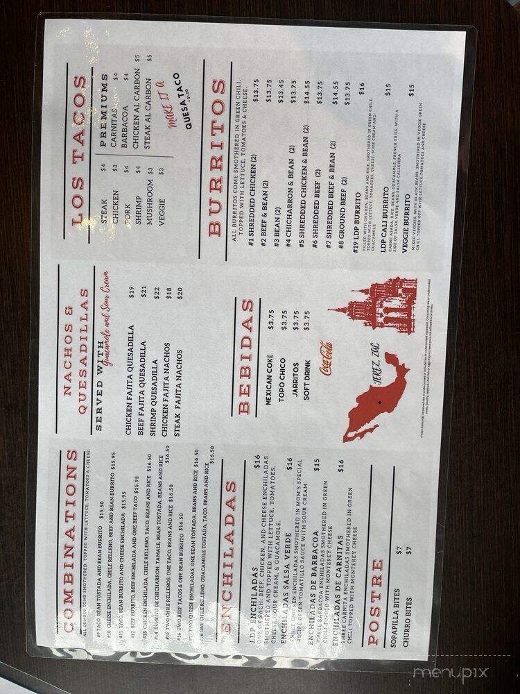 Los Dos Potrillos Cocina y Cantina - Northglenn, CO menu_pic