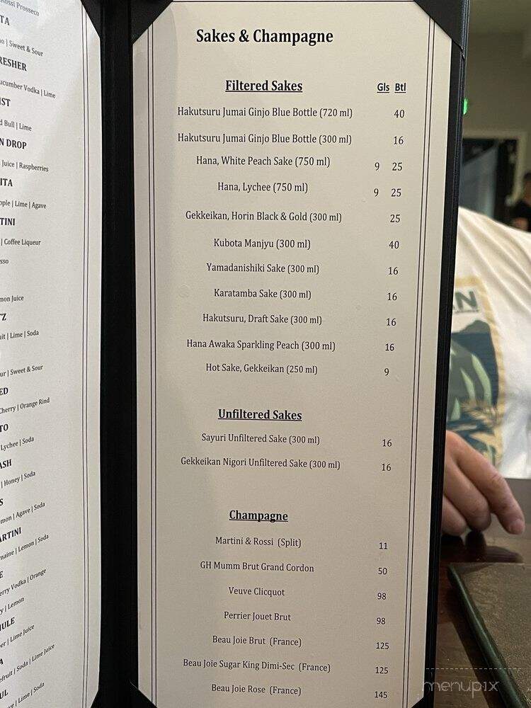 Raw Sushi Bar Lounge - Elk Grove, CA menu_pic