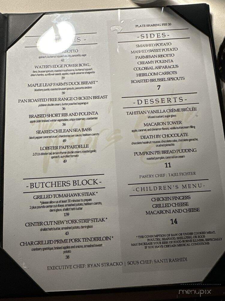 The Water's Edge At Memorytown - Mount Pocono, PA menu_pic