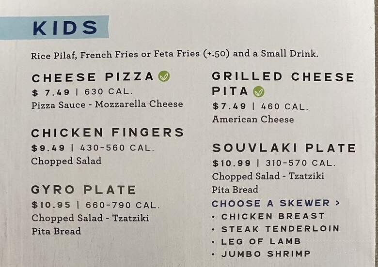 The Great Greek Mediterranean Grill - Rancho Cucamonga, CA menu_pic