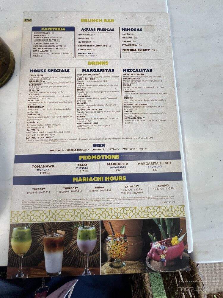 Los Amores de Julia - Pico Rivera, CA menu_pic
