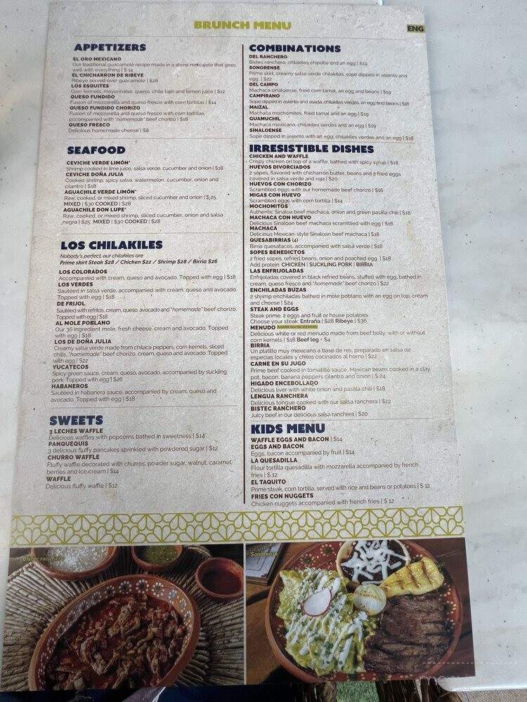Los Amores de Julia - Pico Rivera, CA menu_pic