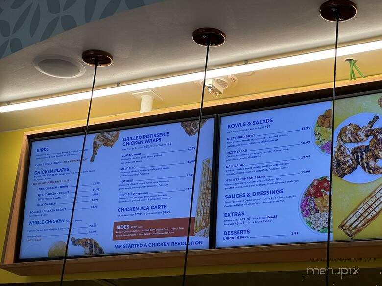 Dizzy Bird - Mission Viejo, CA menu_pic