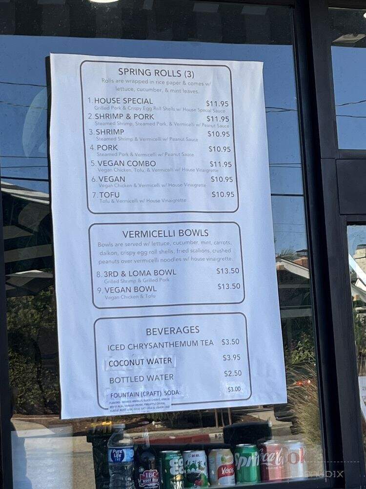 3rd & Loma - Long Beach, CA menu_pic
