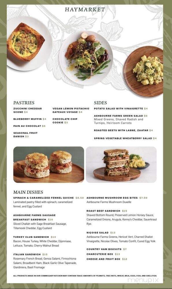 Haymarket by Ashbourne Farms - Louisville, KY menu_pic