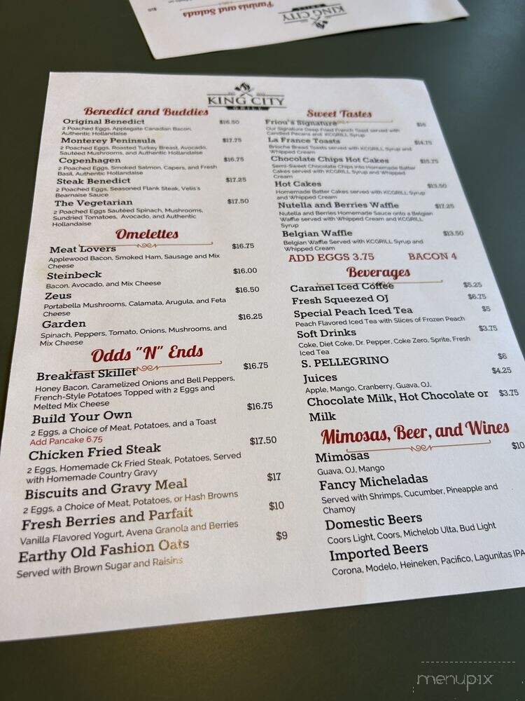 King City Grill - King City, CA menu_pic