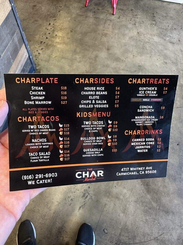 The Char Market - Carmichael, CA menu_pic