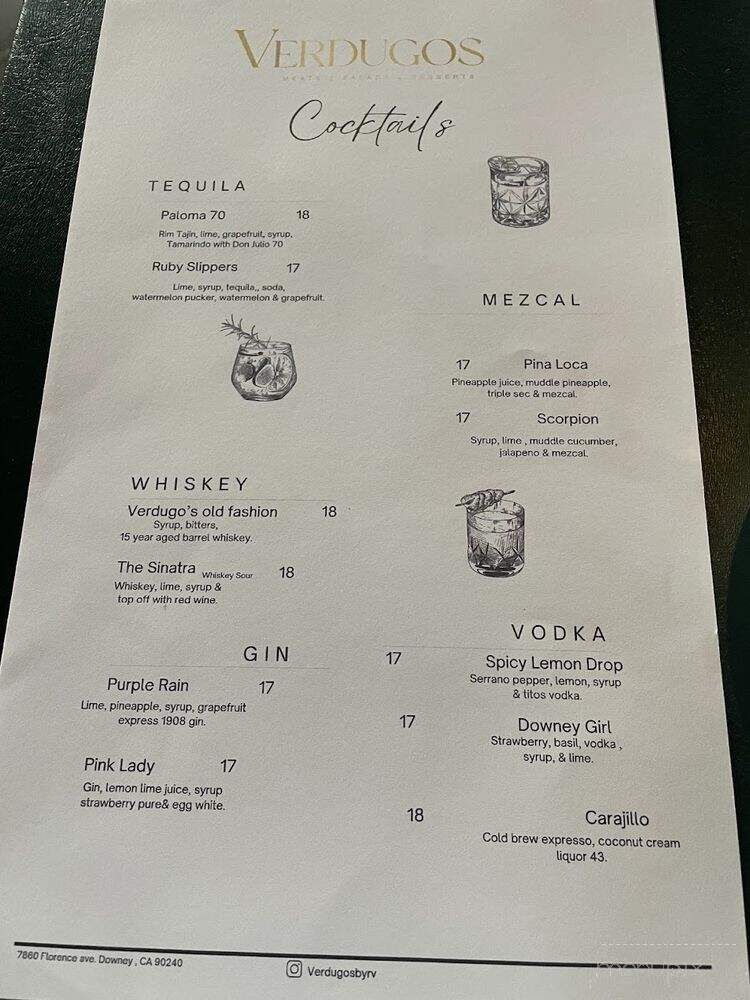 Verdugos - Downey, CA menu_pic
