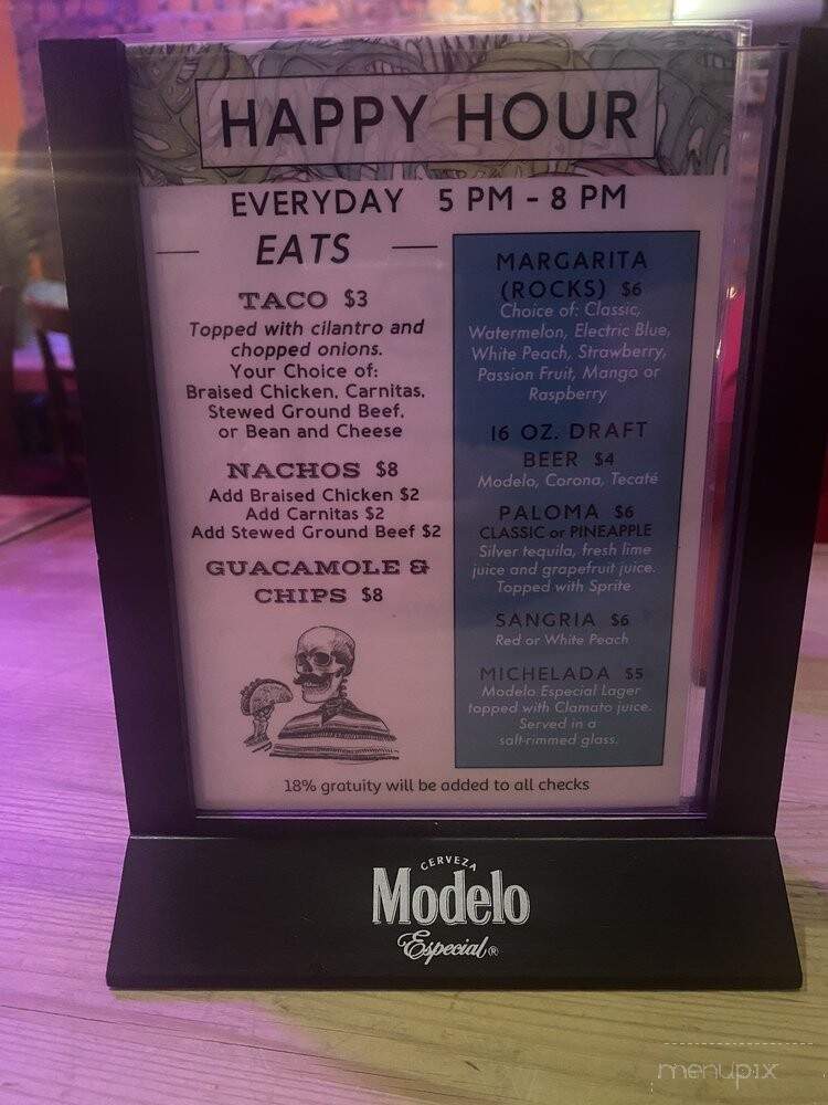 Cantina Tequila Bar & Tacos - Brooklyn, NY menu_pic