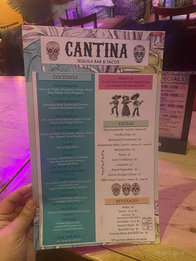 Cantina Tequila Bar & Tacos - Brooklyn, NY menu_pic