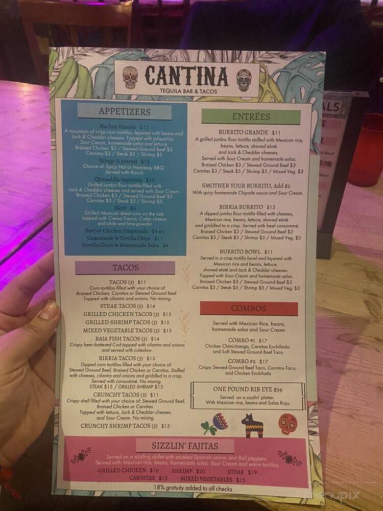 Cantina Tequila Bar & Tacos - Brooklyn, NY menu_pic